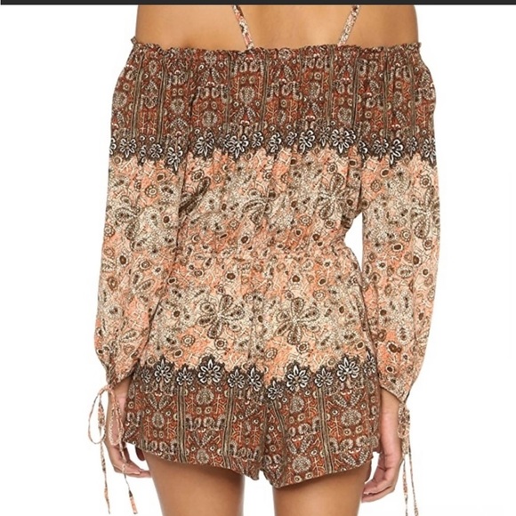 Free People so divine off the shoulder jumpsuit romper sz xs - Picture 5 of 7